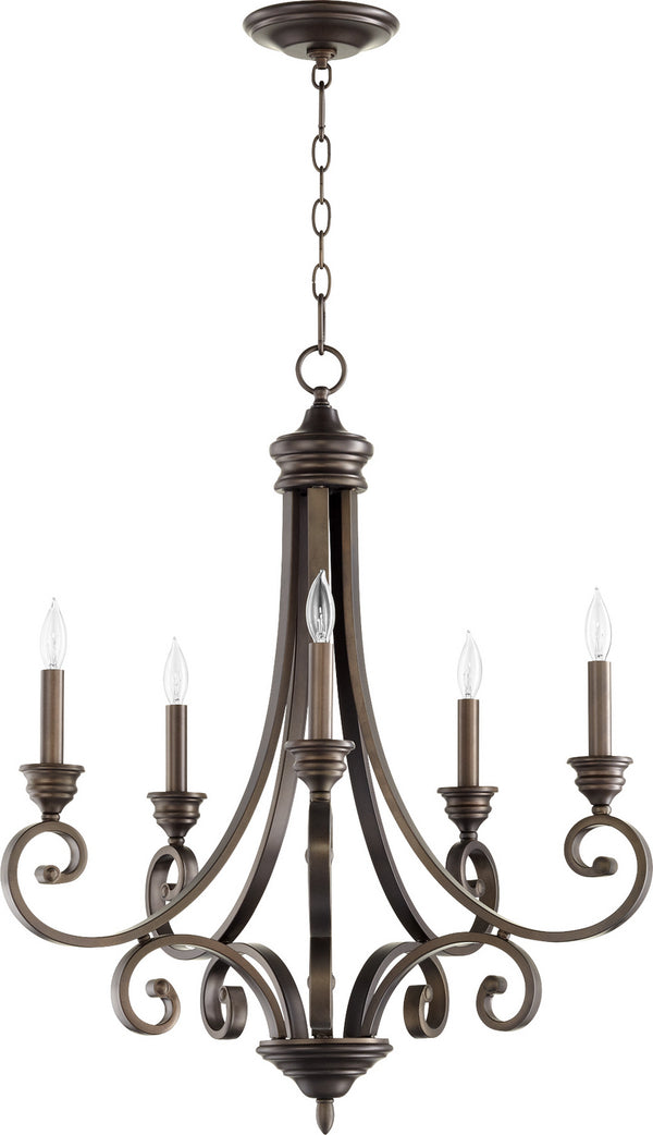 Quorum - 6054-5-86 - Five Light Chandelier - Bryant - Oiled Bronze from Lighting & Bulbs Unlimited in Charlotte, NC