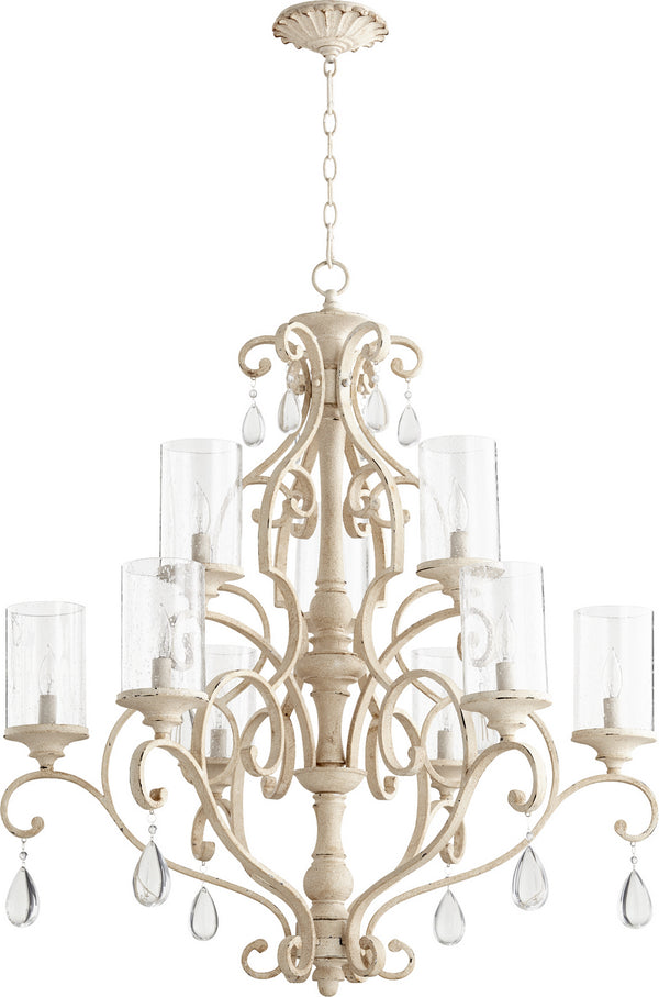 Quorum - 6073-9-70 - Nine Light Chandelier - San Miguel - Persian White from Lighting & Bulbs Unlimited in Charlotte, NC