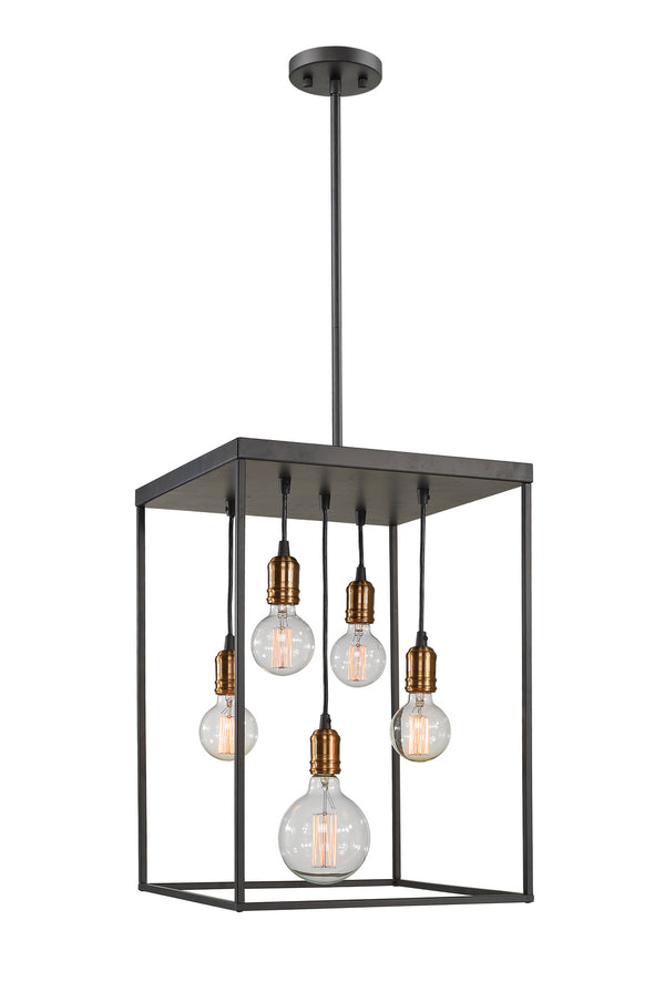 Z-Lite - 8001-23BRZ - Five Light Pendant - Troubadour - Bronze from Lighting & Bulbs Unlimited in Charlotte, NC