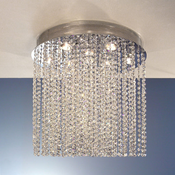 Classic Lighting - 16121-24 CP - Ten Light Chandelier/Flush Mount - Crystal Rain - Chrome from Lighting & Bulbs Unlimited in Charlotte, NC