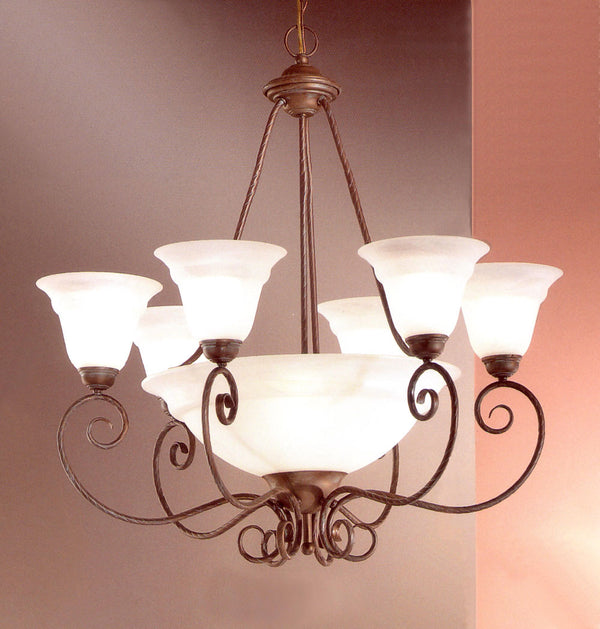 Classic Lighting - 40210 BZ - Nine Light Chandelier - Portofino - Bronze from Lighting & Bulbs Unlimited in Charlotte, NC
