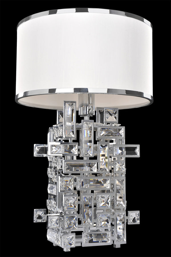 Allegri - 027600-010-FR001 - One Light Table Lamp - Vermeer - Chrome from Lighting & Bulbs Unlimited in Charlotte, NC