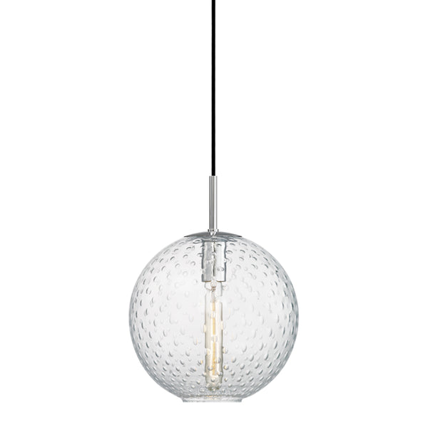 Hudson Valley - 2010-PC-CL - One Light Pendant - Rousseau - Polished Chrome from Lighting & Bulbs Unlimited in Charlotte, NC