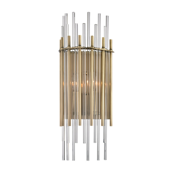 Hudson Valley - 6300-AGB - Two Light Wall Sconce - Wallis - Aged Brass from Lighting & Bulbs Unlimited in Charlotte, NC