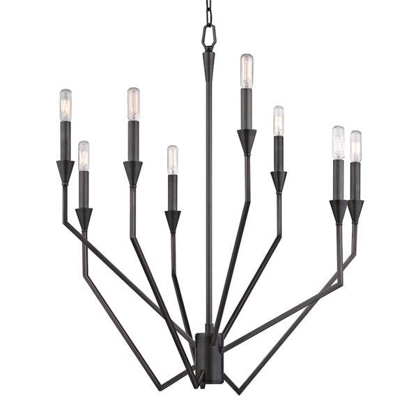 Hudson Valley - 8508-OB - Eight Light Chandelier - Archie - Old Bronze from Lighting & Bulbs Unlimited in Charlotte, NC