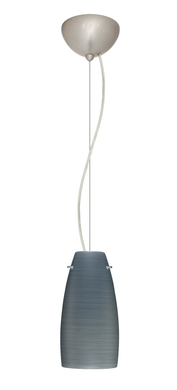 Besa - 1KX-1512TN-LED-SN - One Light Pendant - Tao - Satin Nickel from Lighting & Bulbs Unlimited in Charlotte, NC