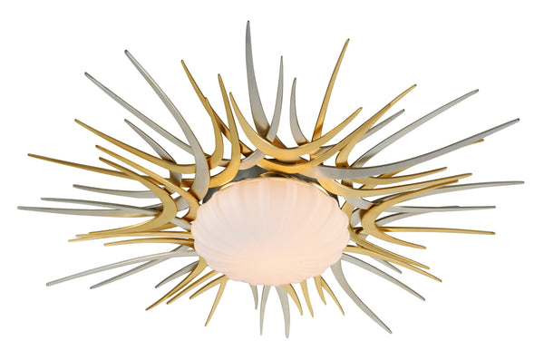Corbett Lighting - 224-32 - LED Flush Mount - Helios - Gold And Silver Leaf from Lighting & Bulbs Unlimited in Charlotte, NC