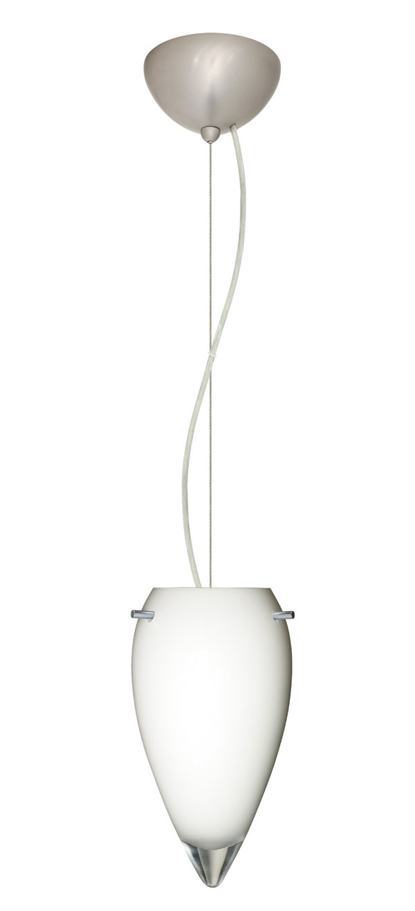 Besa - 1KX-412506-LED-SN - One Light Pendant - Juli - Satin Nickel from Lighting & Bulbs Unlimited in Charlotte, NC