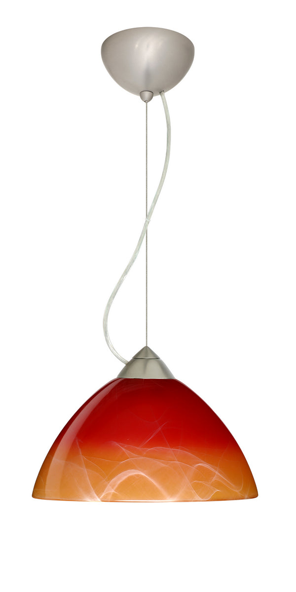 Besa - 1KX-4201SL-LED-SN - One Light Pendant - Tessa - Satin Nickel from Lighting & Bulbs Unlimited in Charlotte, NC