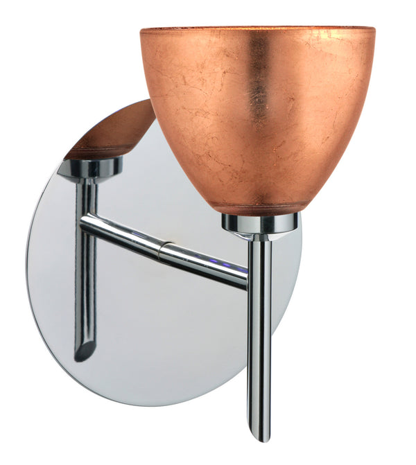 Besa - 1SW-1758CF-CR - One Light Wall Sconce - Divi - Chrome from Lighting & Bulbs Unlimited in Charlotte, NC