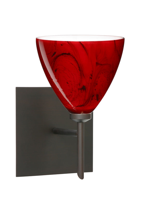 Besa - 1SW-1779MA-BR-SQ - One Light Wall Sconce - Mia - Bronze from Lighting & Bulbs Unlimited in Charlotte, NC