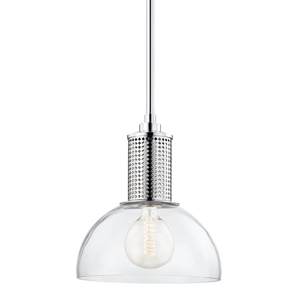 Hudson Valley - 7214-PN - One Light Pendant - Halcyon - Polished Nickel from Lighting & Bulbs Unlimited in Charlotte, NC