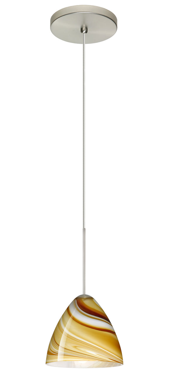 Besa - 1XT-1779HN-SN - One Light Pendant - Mia - Satin Nickel from Lighting & Bulbs Unlimited in Charlotte, NC