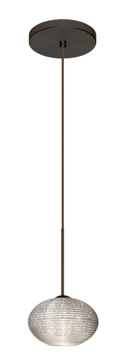 Besa - 1XT-5612GL-BR - One Light Pendant - Lasso - Bronze from Lighting & Bulbs Unlimited in Charlotte, NC