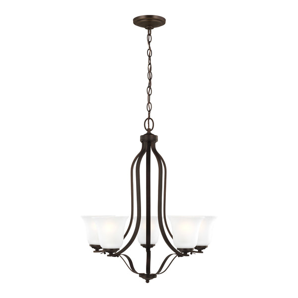 Generation Lighting - 3139005-710 - Five Light Chandelier - Emmons - Bronze from Lighting & Bulbs Unlimited in Charlotte, NC