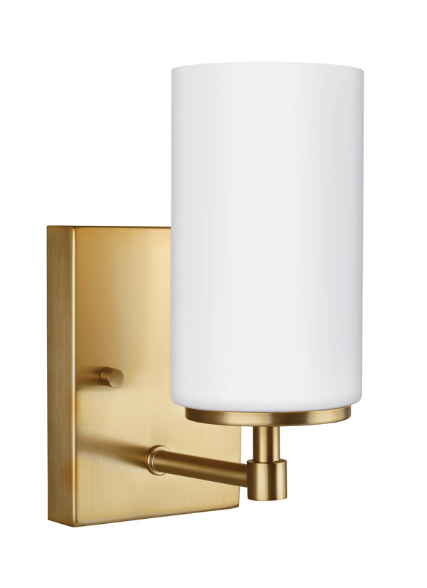 Generation Lighting - 4124601-848 - One Light Wall / Bath Sconce - Alturas - Satin Brass from Lighting & Bulbs Unlimited in Charlotte, NC