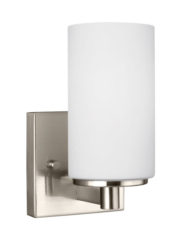 Generation Lighting - 4139101EN3-962 - One Light Wall / Bath Sconce - Hettinger - Brushed Nickel from Lighting & Bulbs Unlimited in Charlotte, NC