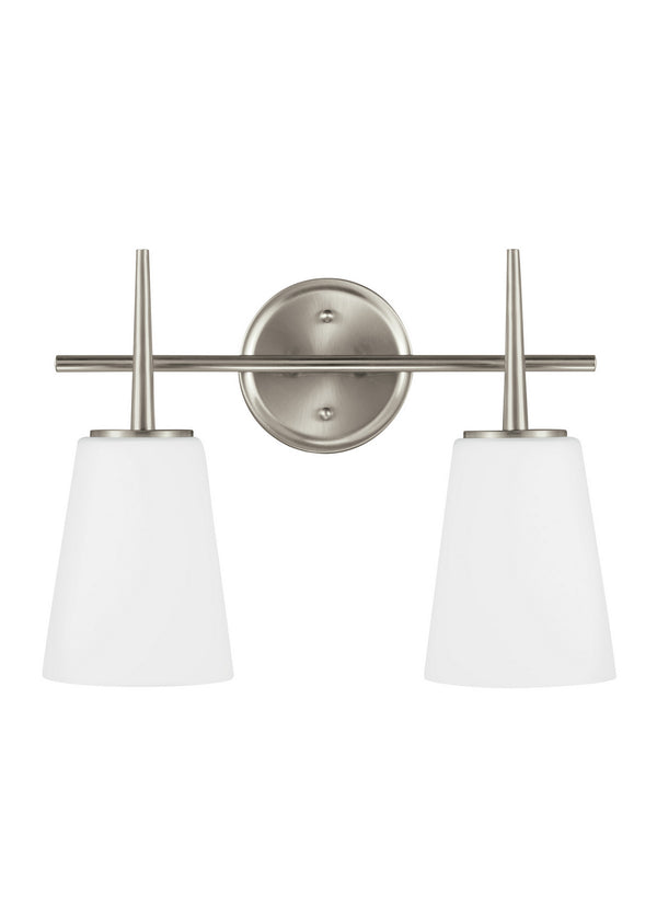 Generation Lighting - 4440402EN3-962 - Two Light Wall / Bath - Driscoll - Brushed Nickel from Lighting & Bulbs Unlimited in Charlotte, NC