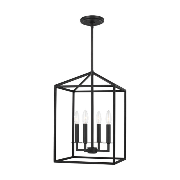 Generation Lighting - 5215004EN-112 - Four Light Hall / Foyer - Perryton - Midnight Black from Lighting & Bulbs Unlimited in Charlotte, NC