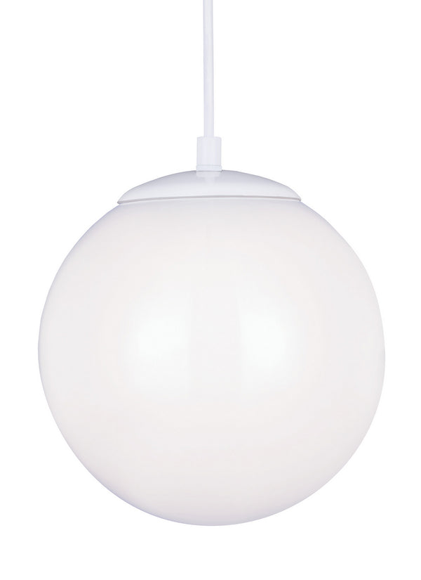 Visual Comfort Studio - 6020EN3-15 - One Light Pendant - Leo - Hanging Globe - White from Lighting & Bulbs Unlimited in Charlotte, NC