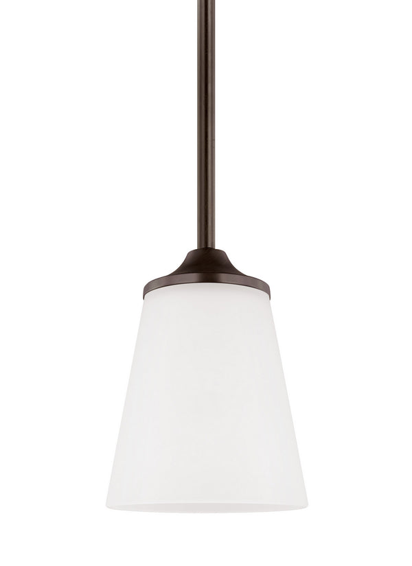 Generation Lighting - 6124501EN3-710 - One Light Mini-Pendant - Hanford - Bronze from Lighting & Bulbs Unlimited in Charlotte, NC
