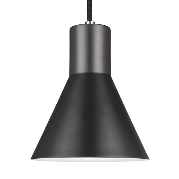 Generation Lighting - 6141301-848 - One Light Mini-Pendant - Towner - Satin Brass from Lighting & Bulbs Unlimited in Charlotte, NC