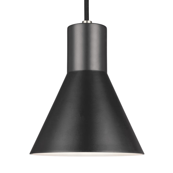 Generation Lighting - 6141301-962 - One Light Mini-Pendant - Towner - Brushed Nickel from Lighting & Bulbs Unlimited in Charlotte, NC