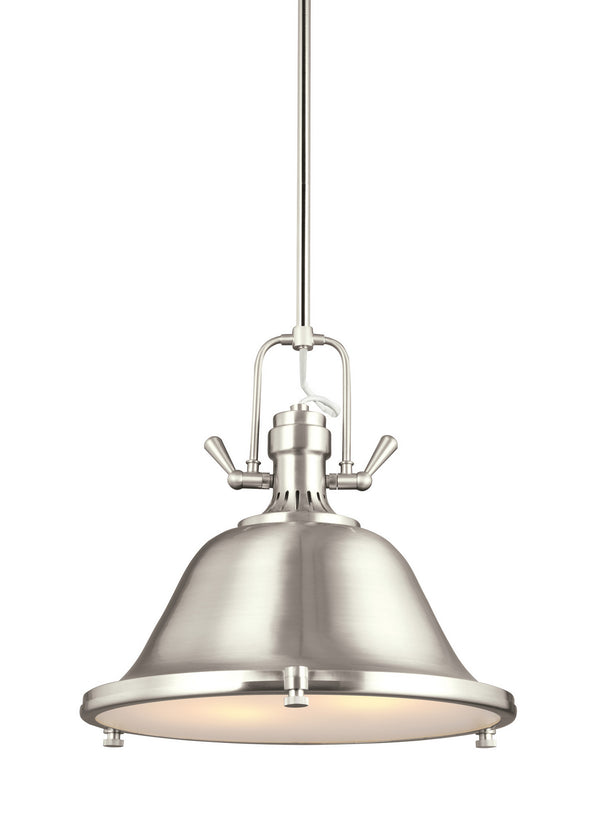 Generation Lighting - 6514402EN3-962 - Two Light Pendant - Stone Street - Brushed Nickel from Lighting & Bulbs Unlimited in Charlotte, NC