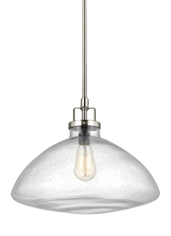 Generation Lighting - 6614501-962 - One Light Pendant - Belton - Brushed Nickel from Lighting & Bulbs Unlimited in Charlotte, NC