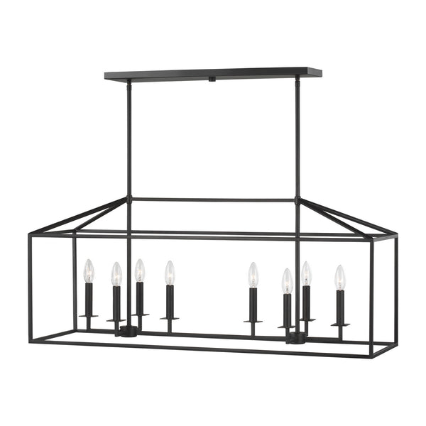 Generation Lighting - 6615008EN-112 - Eight Light Island Pendant - Perryton - Midnight Black from Lighting & Bulbs Unlimited in Charlotte, NC