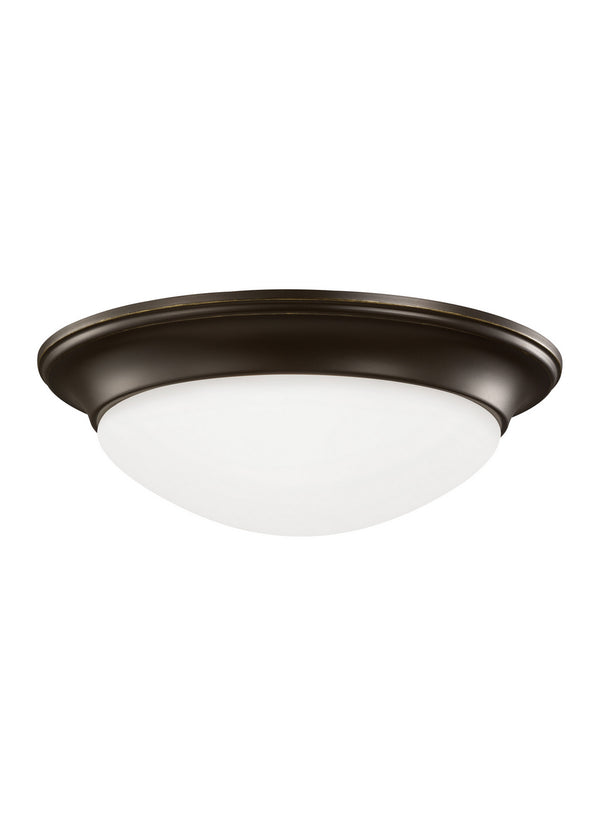 Generation Lighting - 75434EN3-710 - One Light Flush Mount - Nash - Bronze from Lighting & Bulbs Unlimited in Charlotte, NC
