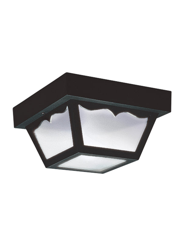 Generation Lighting - 7567EN3-32 - One Light Outdoor Flush Mount - Outdoor Ceiling - Black from Lighting & Bulbs Unlimited in Charlotte, NC