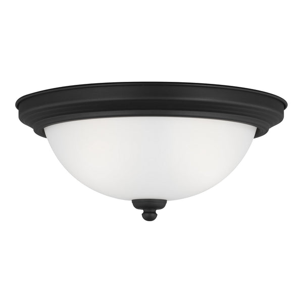 Generation Lighting - 77064EN3-112 - Two Light Flush Mount - Geary - Midnight Black from Lighting & Bulbs Unlimited in Charlotte, NC