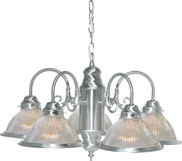 Nuvo Lighting - SF76-444 - Five Light Chandelier - Brushed Nickel from Lighting & Bulbs Unlimited in Charlotte, NC