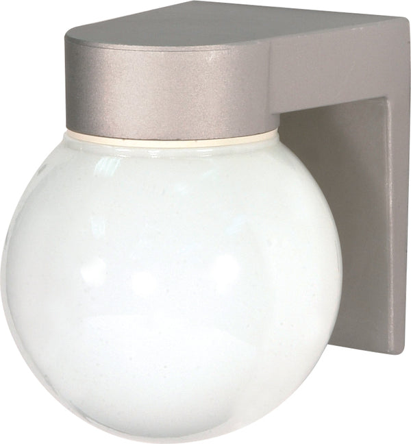 Nuvo Lighting - SF77-139 - One Light Wall Lantern - Satin Aluminum from Lighting & Bulbs Unlimited in Charlotte, NC