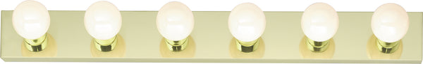 Nuvo Lighting - SF77-190 - Six Light Vanity - Polished Brass from Lighting & Bulbs Unlimited in Charlotte, NC