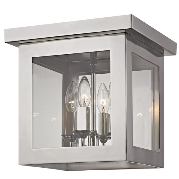 Crystorama - 6050-PN - Four Light Ceiling Mount - Hurley - Polished Nickel from Lighting & Bulbs Unlimited in Charlotte, NC