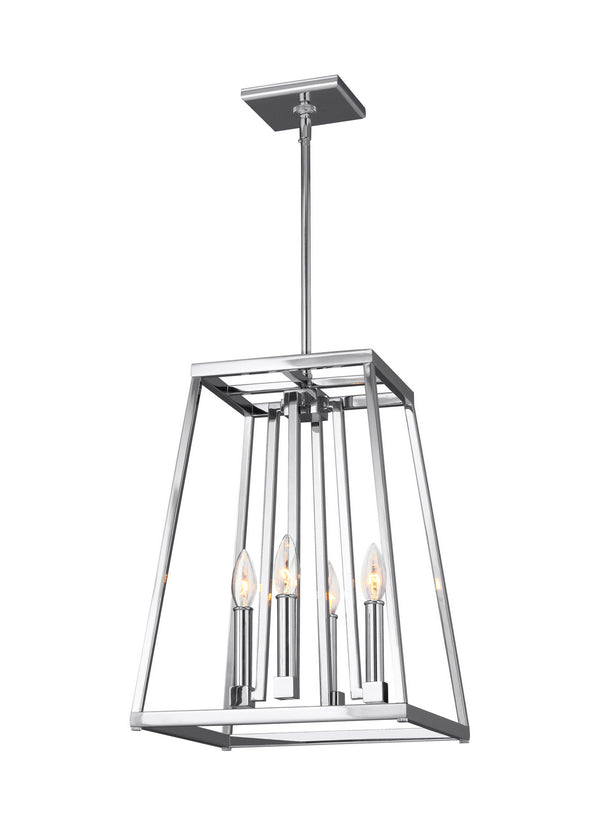 Visual Comfort Studio - F3149/4CH - Four Light Lantern - Conant - Chrome from Lighting & Bulbs Unlimited in Charlotte, NC