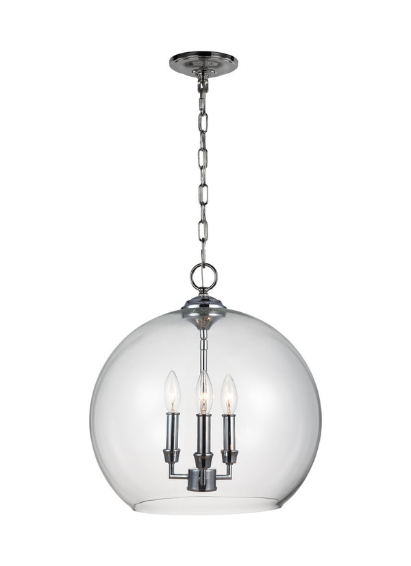 Visual Comfort Studio - F3155/3CH - Three Light Pendant - Lawler - Chrome from Lighting & Bulbs Unlimited in Charlotte, NC