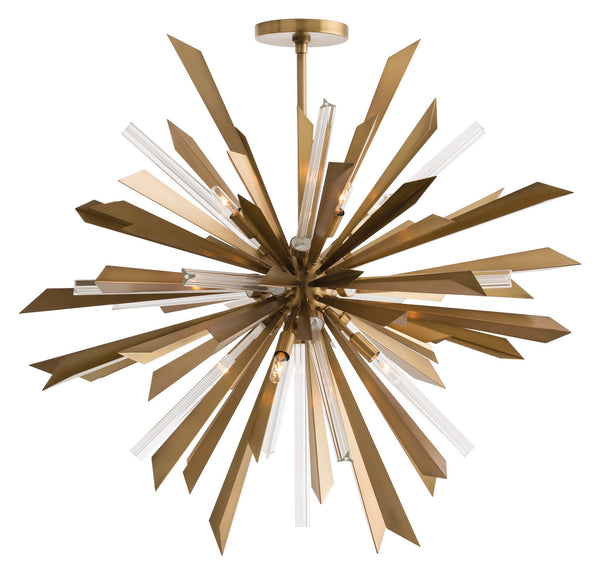 Arteriors - 89029 - Eight Light Chandelier - Waldorf - Antique Brass from Lighting & Bulbs Unlimited in Charlotte, NC