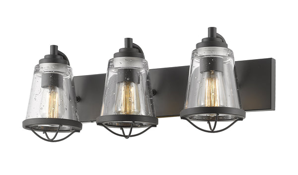 Z-Lite - 444-3V-BRZ - Three Light Vanity - Mariner - Bronze from Lighting & Bulbs Unlimited in Charlotte, NC