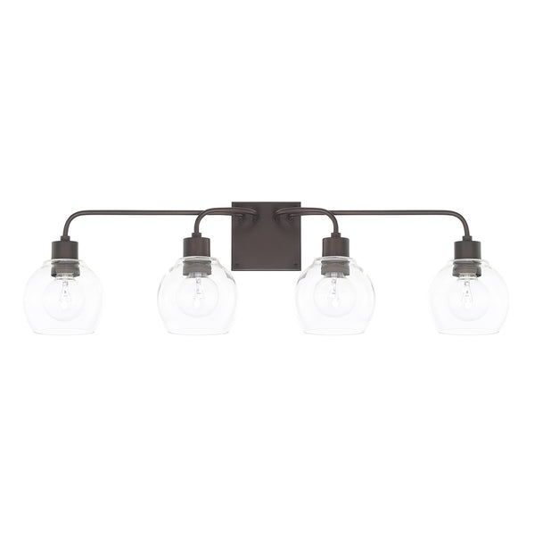 Capital Lighting - 120041BZ-426 - Four Light Vanity - Tanner - Bronze from Lighting & Bulbs Unlimited in Charlotte, NC
