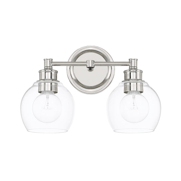 Capital Lighting - 121121PN-426 - Two Light Vanity - Mid Century - Polished Nickel from Lighting & Bulbs Unlimited in Charlotte, NC