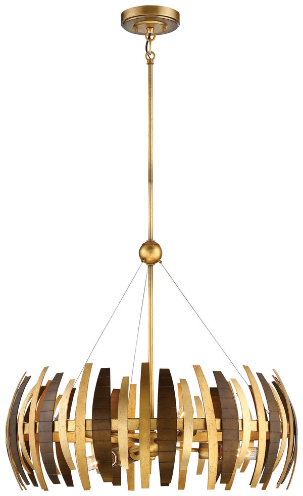 Metropolitan - N7837-659 - Six Light Chandelier - Manitou - Ardor Gold from Lighting & Bulbs Unlimited in Charlotte, NC