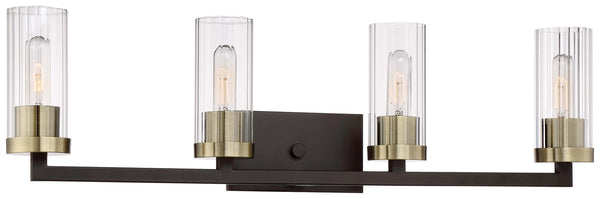 Minka-Lavery - 3044-560 - Four Light Bath - Ainsley Court - Aged Kinston Bronze W/Brushed from Lighting & Bulbs Unlimited in Charlotte, NC