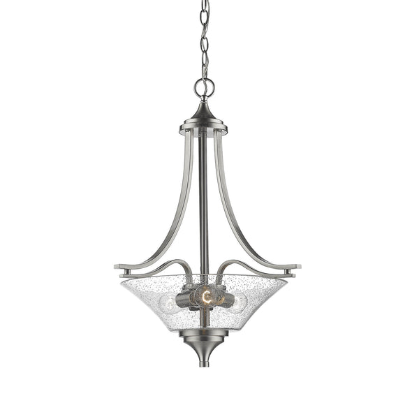 Millennium - 1473-SN - Three Light Pendant - Natalie - Satin Nickel from Lighting & Bulbs Unlimited in Charlotte, NC