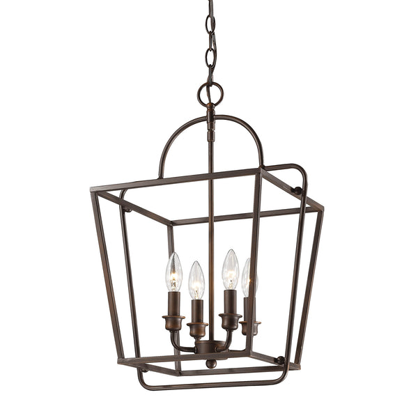 Millennium - 3237-RBZ - Four Light Pendant - Rubbed Bronze from Lighting & Bulbs Unlimited in Charlotte, NC