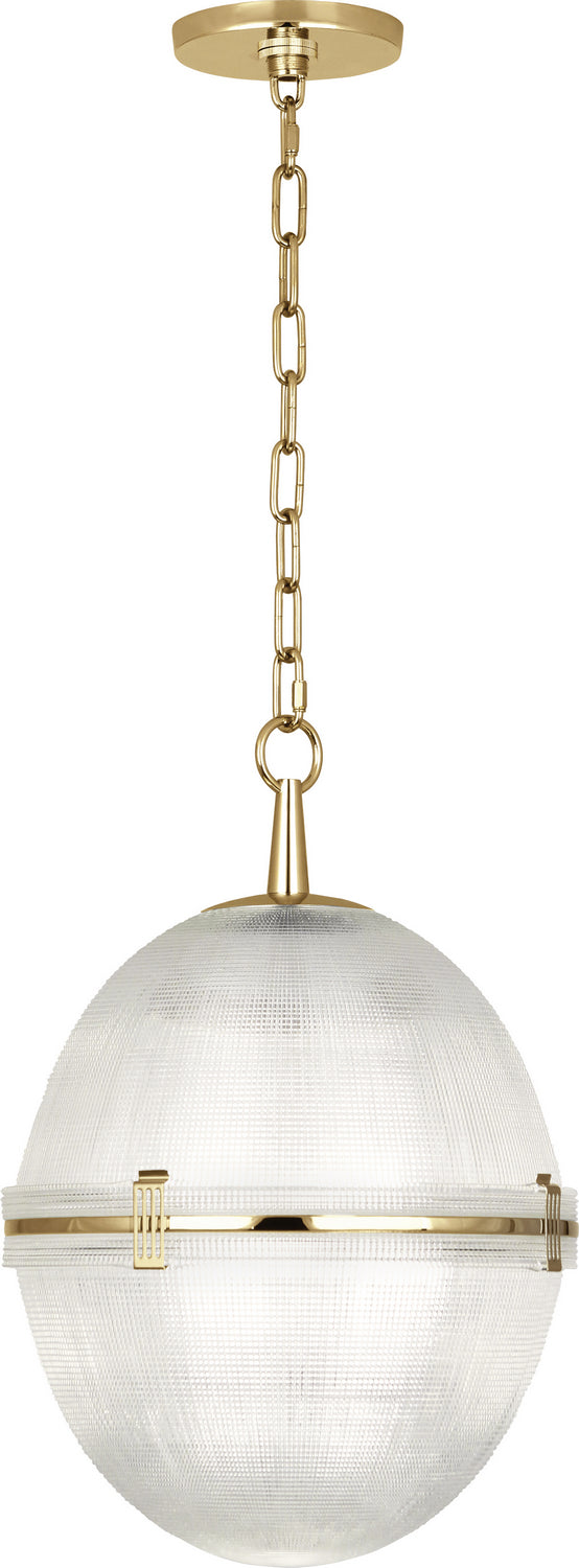 Robert Abbey - 3393 - One Light Pendant - Brighton - Modern Brass from Lighting & Bulbs Unlimited in Charlotte, NC