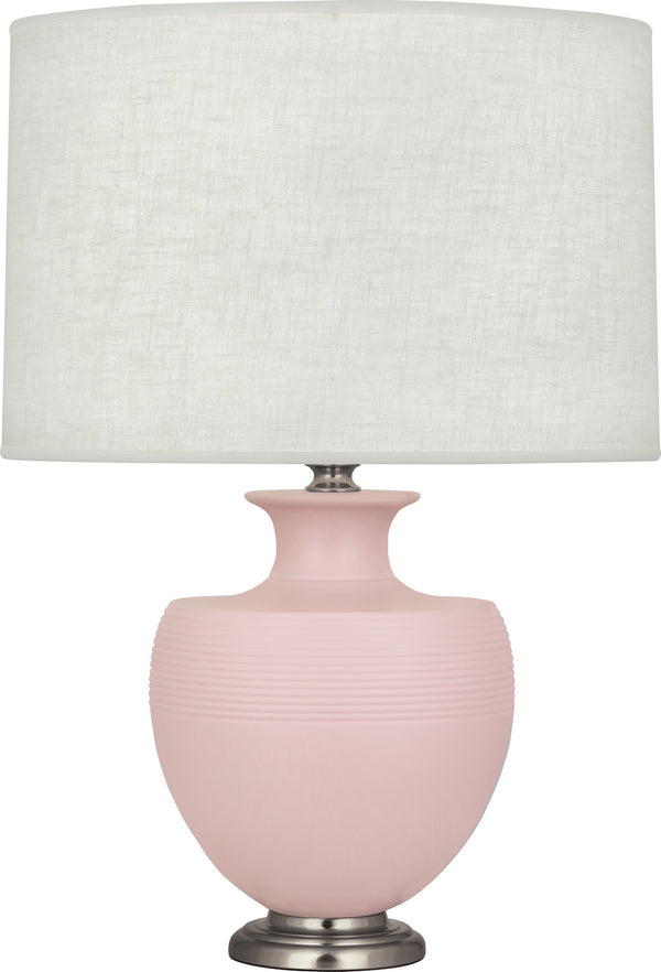 Robert Abbey - MWR20 - One Light Table Lamp - Michael Berman Atlas - Matte Woodrose Glazed w/Dark Antique Nickel from Lighting & Bulbs Unlimited in Charlotte, NC