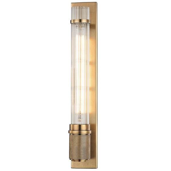Hudson Valley - 1200-AGB - One Light Wall Sconce - Shaw - Aged Brass from Lighting & Bulbs Unlimited in Charlotte, NC